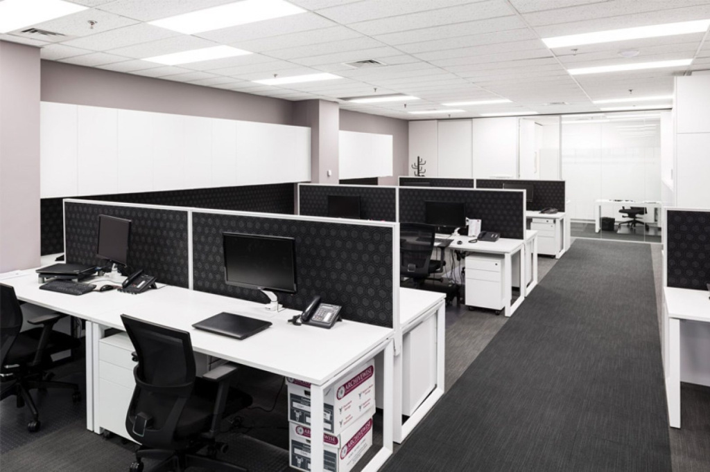 A corporate office fit out that has been optimised for space