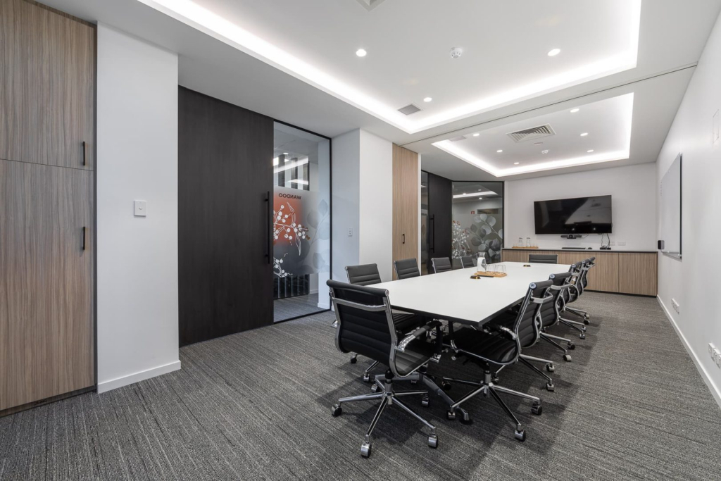 Cost-efficient office fit out meeting room