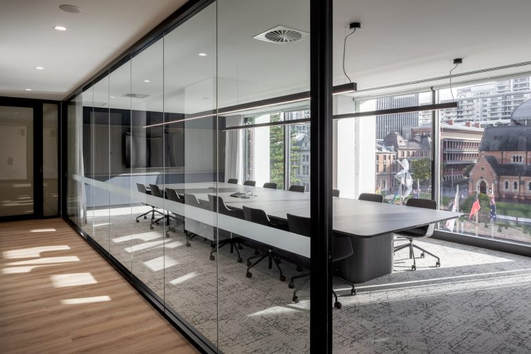 An office fitout meeting room