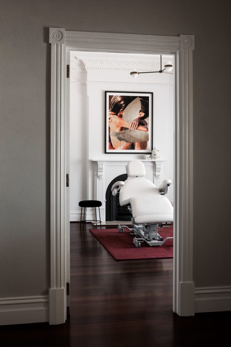 consultation room within a beauty clinic interior design.